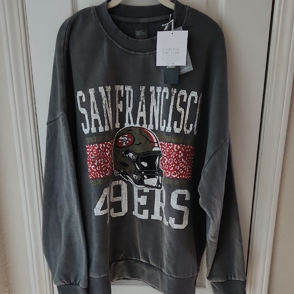 gameday couture Sweaters - San Francisco 49ers Gameday Couture Oversized Sweater, size Large